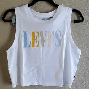 Cropped Levi's boxy tank